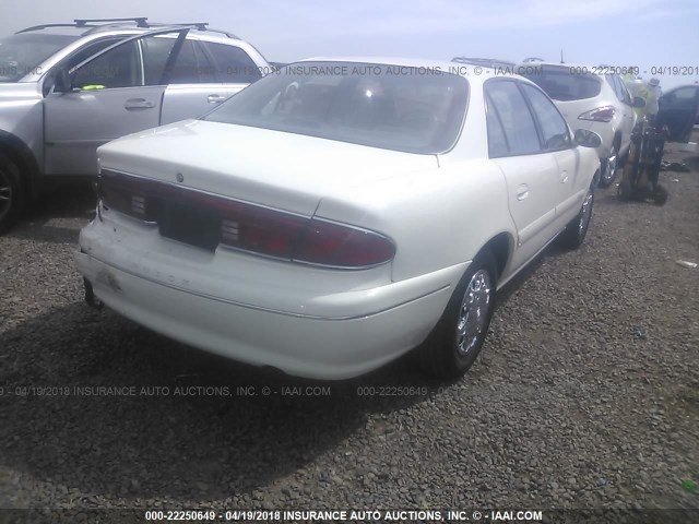 2G4WS52J821276873 - 2002 BUICK CENTURY CUSTOM WHITE photo 4