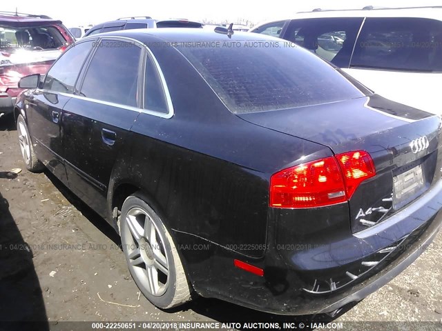 WAUAF78E66A267526 - 2006 AUDI A4 2/TURBO BLACK photo 3