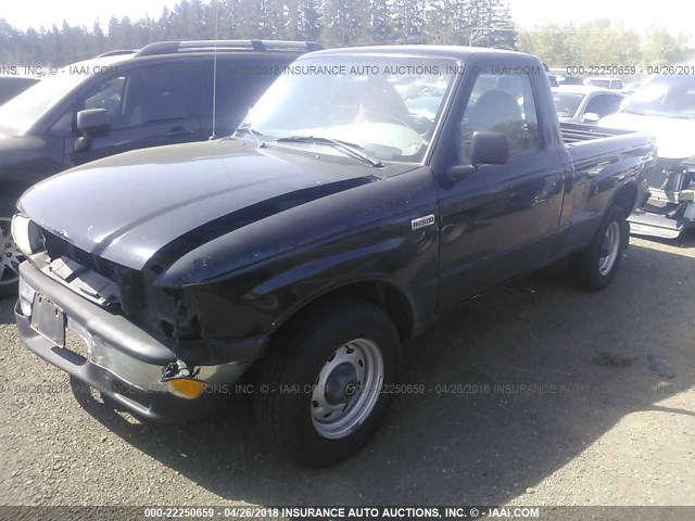 4F4YR12CXYTM22509 - 2000 MAZDA B2500 BLACK photo 2