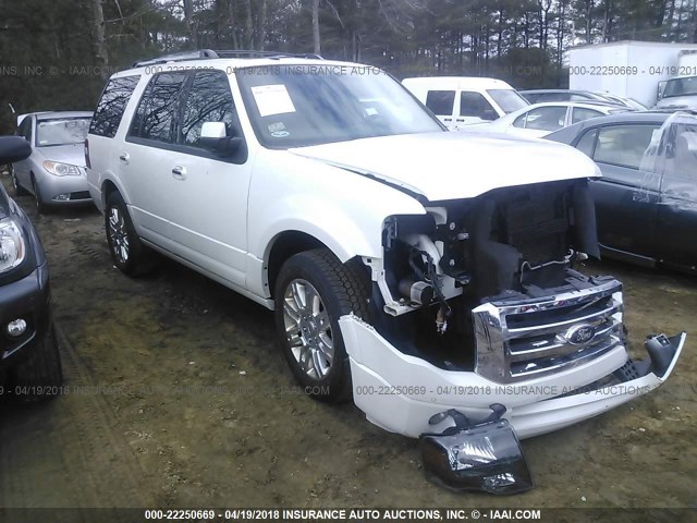 1FMJU2A57DEF08291 - 2013 FORD EXPEDITION LIMITED WHITE photo 1