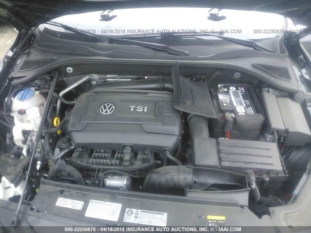 1VWBT7A31GC048548 - 2016 VOLKSWAGEN PASSAT SE BLACK photo 10