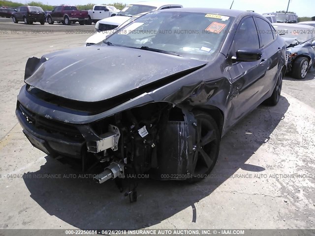 1C3CDFBB0FD200322 - 2015 DODGE DART SXT GRAY photo 2