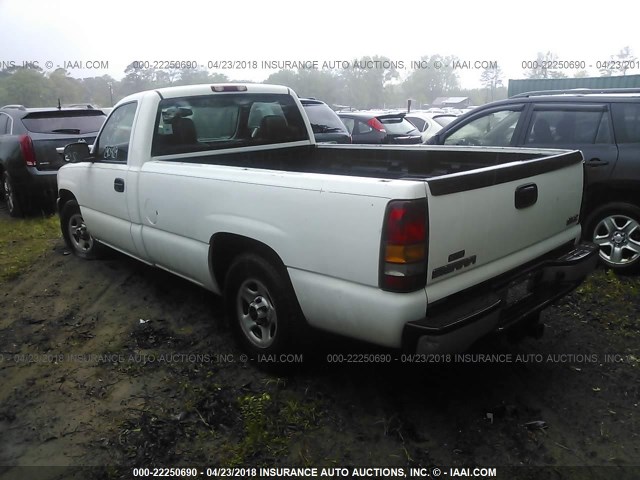 1GTEC14X43Z290429 - 2003 GMC NEW SIERRA C1500 WHITE photo 3