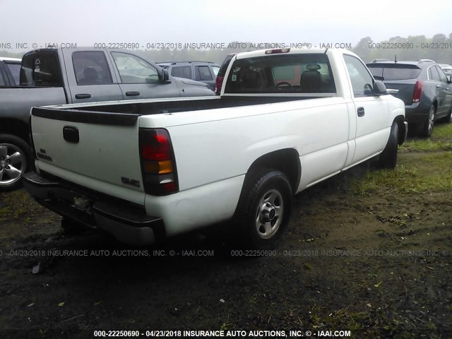 1GTEC14X43Z290429 - 2003 GMC NEW SIERRA C1500 WHITE photo 4