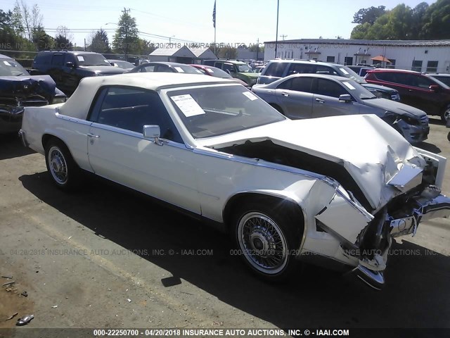 1G6AL6783EE637696 - 1984 CADILLAC ELDORADO BIARRITZ WHITE photo 1