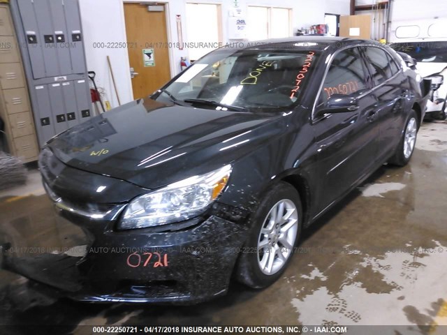 1G11C5SL4FF189816 - 2015 CHEVROLET MALIBU 1LT BLACK photo 2