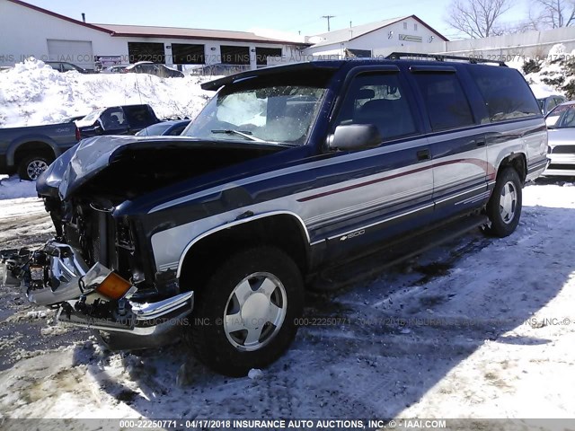 1GNFK16R4XJ349190 - 1999 CHEVROLET SUBURBAN K1500 Dark Blue photo 2