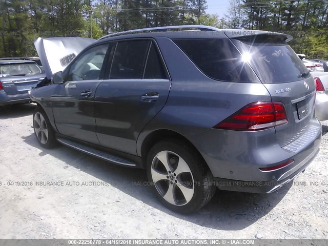 4JGDA5JB3HA943576 - 2017 MERCEDES-BENZ GLE 350 GRAY photo 3