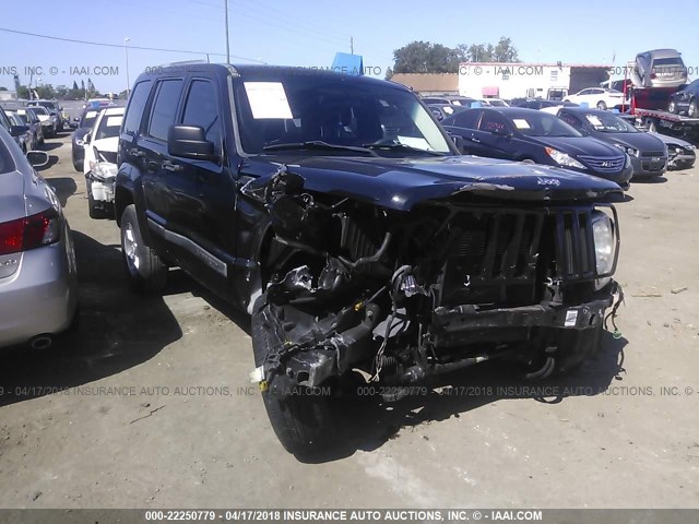 1C4PJLAKXCW115574 - 2012 JEEP LIBERTY SPORT BLACK photo 6