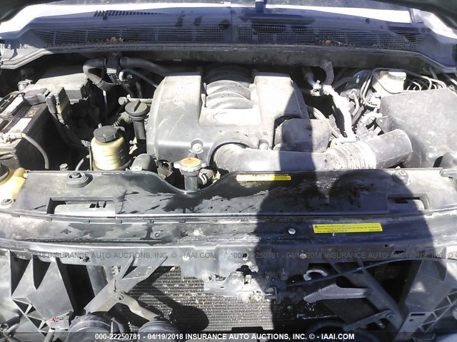 5N1AA08A86N735315 - 2006 NISSAN ARMADA SE/LE BLUE photo 10