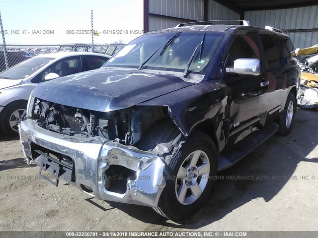 5N1AA08A86N735315 - 2006 NISSAN ARMADA SE/LE BLUE photo 6