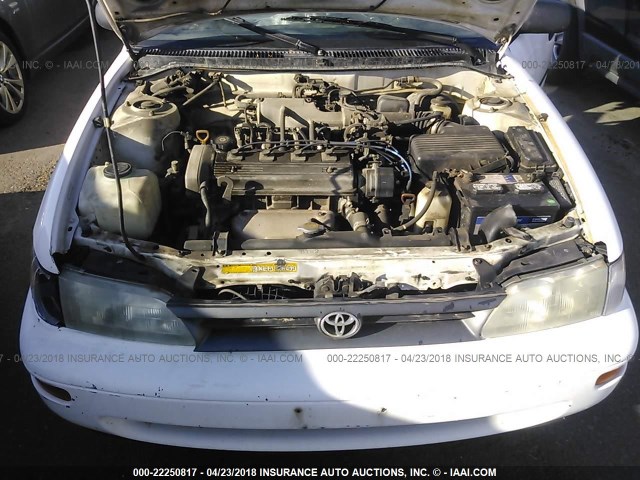 2T1AE09B0SC130699 - 1995 TOYOTA COROLLA LE/DX თეთრი ფოტო 10