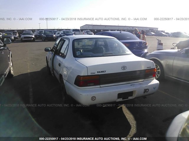 2T1AE09B0SC130699 - 1995 TOYOTA COROLLA LE/DX WHITE photo 3