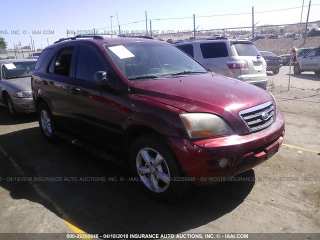 KNDJD736275696343 - 2007 KIA SORENTO EX/LX RED photo 1