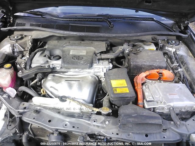4T1BD1FK3EU111018 - 2014 TOYOTA CAMRY HYBRID/LE/XLE 灰色 照片 10
