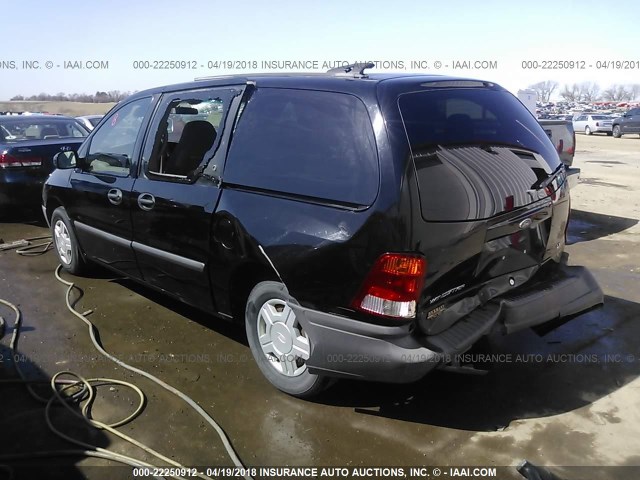 2FMZA51481BB73361 - 2001 FORD WINDSTAR LX BLACK photo 3