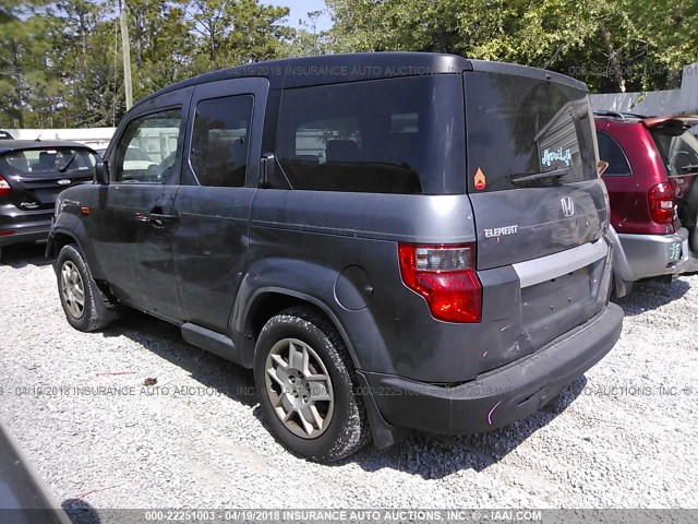 5J6YH18379L002866 - 2009 HONDA ELEMENT LX GRAY photo 3