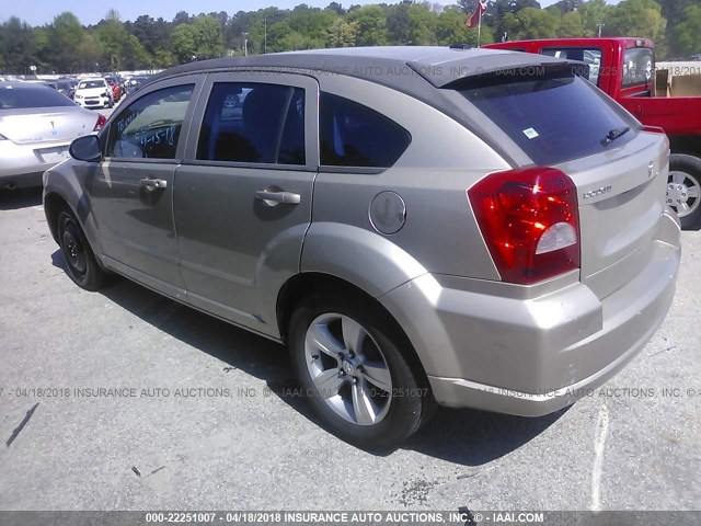 1B3CB4HA1AD558625 - 2010 DODGE CALIBER SXT GOLD photo 3