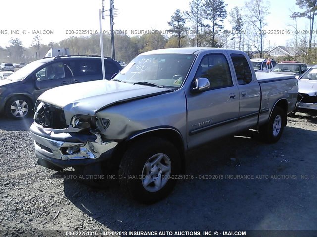 5TBRT34102S271667 - 2002 TOYOTA TUNDRA ACCESS CAB/ACCESS CAB SR5 Pewter photo 2