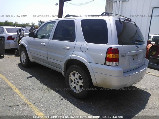 1FMYU94126KB18056 - 2006 FORD ESCAPE LIMITED SILVER photo 3