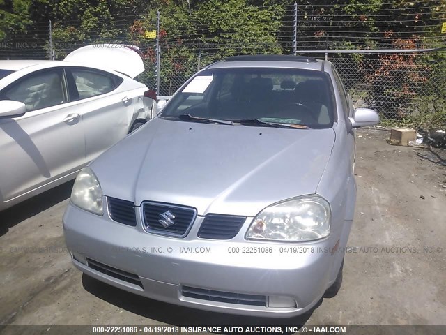 KL5JJ56Z25K178367 - 2005 SUZUKI FORENZA LX/EX SILVER photo 6