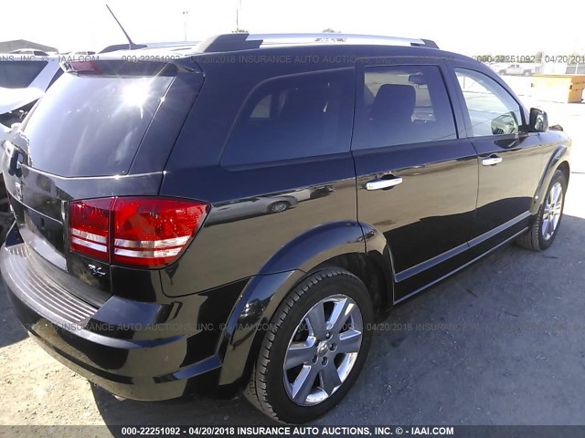 3D4GH67V39T142275 - 2009 DODGE JOURNEY R/T BLACK photo 4