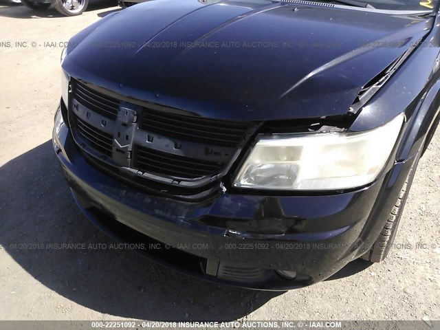 3D4GH67V39T142275 - 2009 DODGE JOURNEY R/T BLACK photo 6