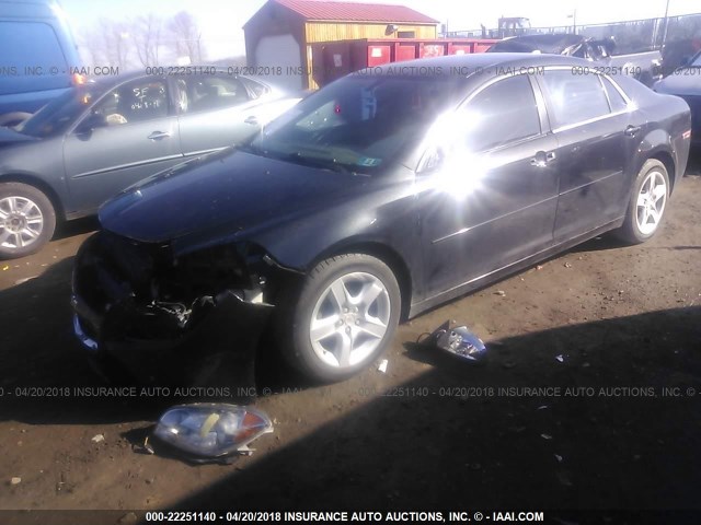 1G1ZB5E01CF202282 - 2012 CHEVROLET MALIBU LS BLACK photo 2