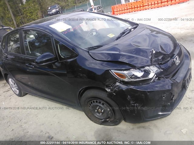 JHMGK5H52HS002093 - 2017 HONDA FIT LX BLACK photo 1