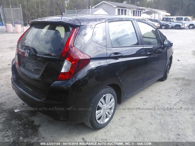 JHMGK5H52HS002093 - 2017 HONDA FIT LX 黑色 照片 4
