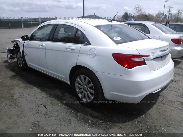 1C3CCBBB4CN126842 - 2012 CHRYSLER 200 TOURING WHITE photo 3