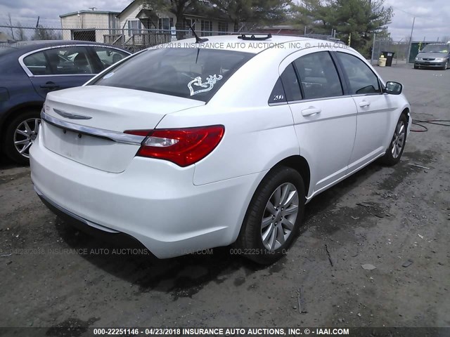 1C3CCBBB4CN126842 - 2012 CHRYSLER 200 TOURING WHITE photo 4