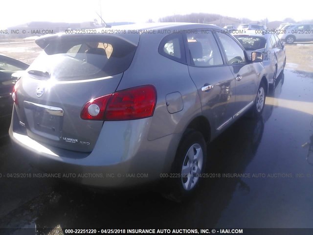 JN8AS5MVXBW674730 - 2011 NISSAN ROGUE S/SV/KROM GRAY photo 4