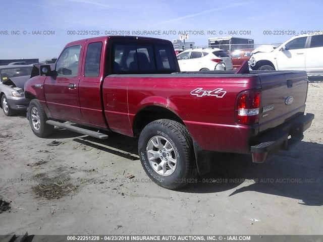 1FTZR45E67PA61377 - 2007 FORD RANGER SUPER CAB RED photo 3