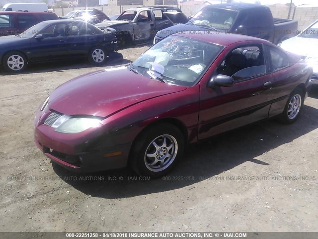 3G2JB12F35S113001 - 2005 PONTIAC SUNFIRE RED photo 2