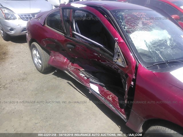 3G2JB12F35S113001 - 2005 PONTIAC SUNFIRE RED photo 6