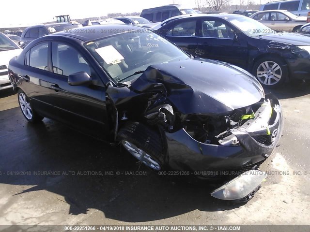 JM1BK32F081114222 - 2008 MAZDA 3 I BLACK photo 1