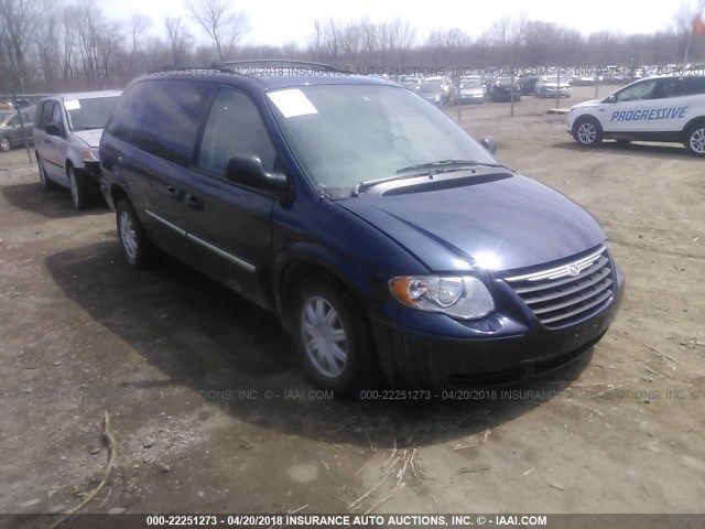 2A4GP54L76R818345 - 2006 CHRYSLER TOWN & COUNTRY TOURING BLUE photo 1