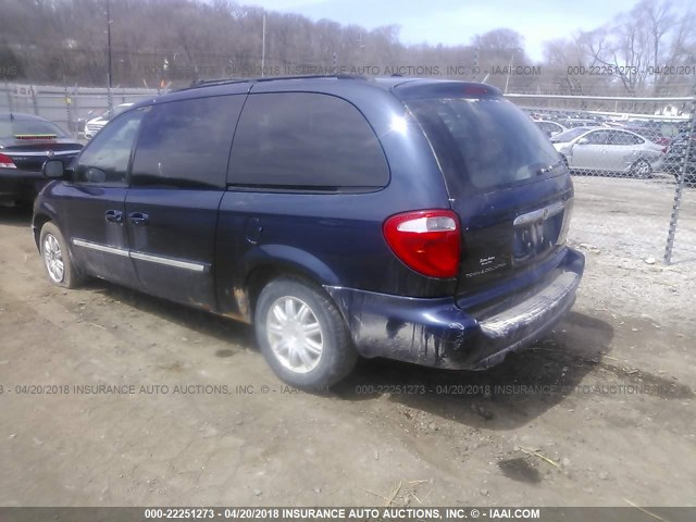 2A4GP54L76R818345 - 2006 CHRYSLER TOWN & COUNTRY TOURING BLUE photo 3