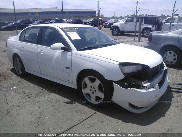 1G1ZW53186F208083 - 2006 CHEVROLET MALIBU SS 白色 照片 1