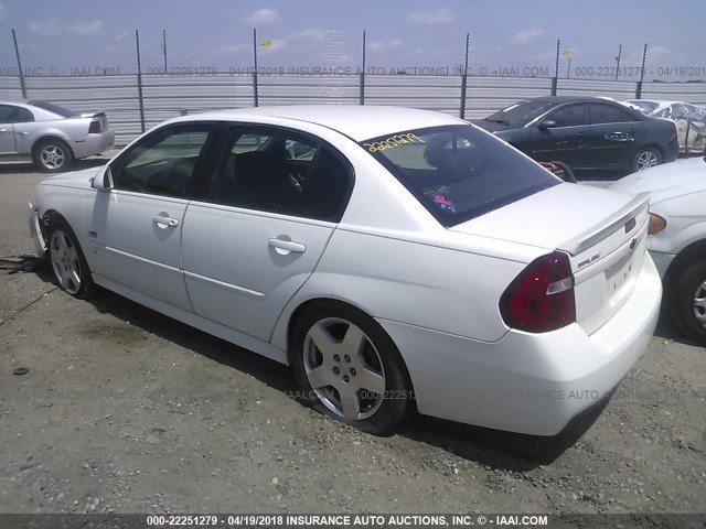 1G1ZW53186F208083 - 2006 CHEVROLET MALIBU SS WHITE photo 3