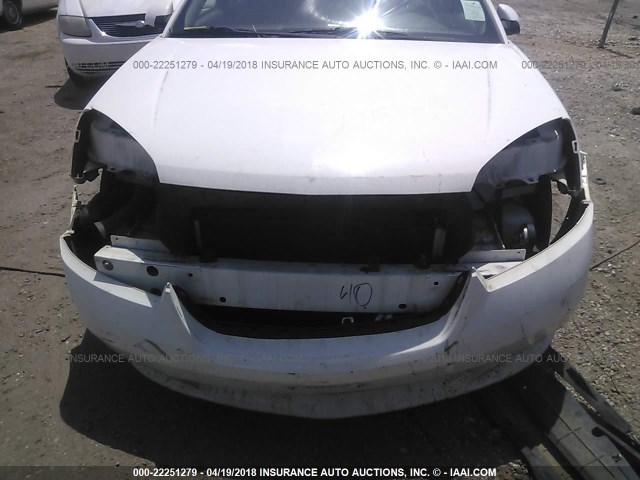 1G1ZW53186F208083 - 2006 CHEVROLET MALIBU SS 白色 照片 6