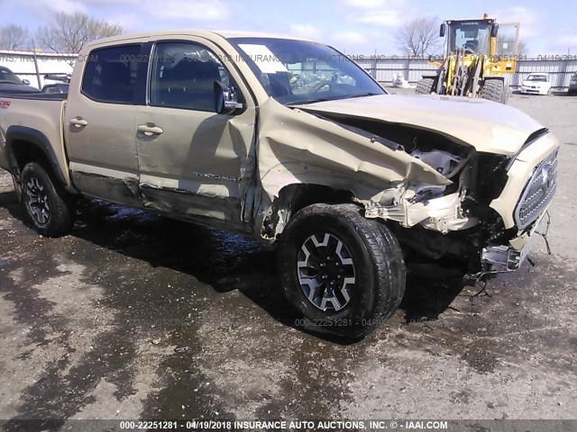 5TFCZ5ANXHX086513 - 2017 TOYOTA TACOMA DBL CAB/SR/TRDSPT/OR/PRO თაფლისფერი ფოტო 6