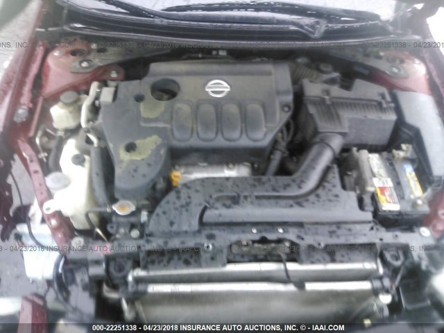 1N4AL2AP3BN451681 - 2011 NISSAN ALTIMA S 栗色 照片 10