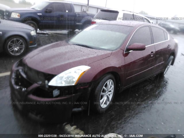 1N4AL2AP3BN451681 - 2011 NISSAN ALTIMA S MAROON photo 2