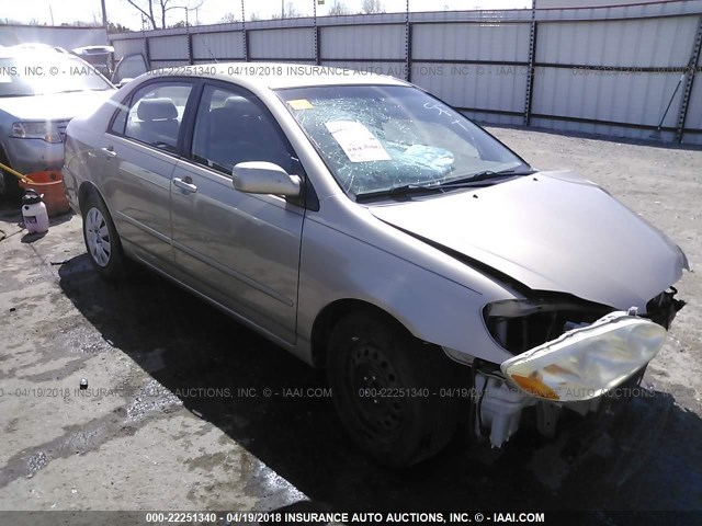 2T1BR32E84C233516 - 2004 TOYOTA COROLLA CE/LE/S TAN photo 1