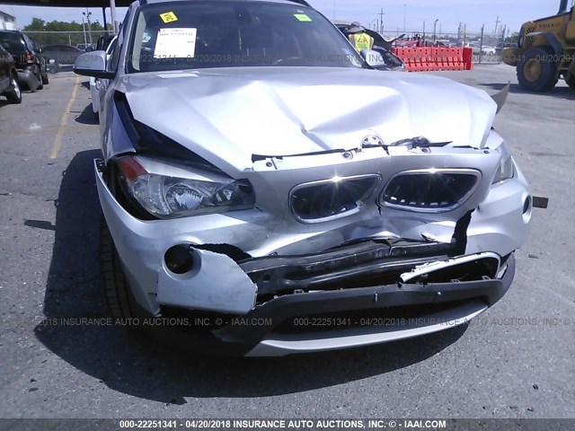 WBAVM1C51DVW44295 - 2013 BMW X1 SDRIVE28I SILVER photo 6