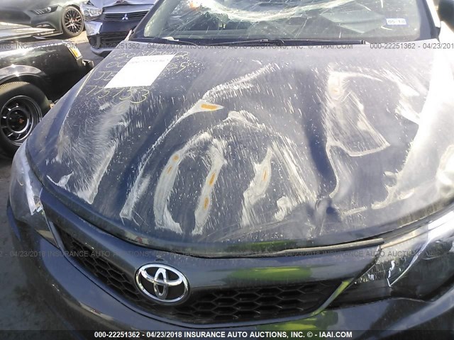 4T1BF1FK8EU773753 - 2014 TOYOTA CAMRY L/SE/LE/XLE GRAY photo 10