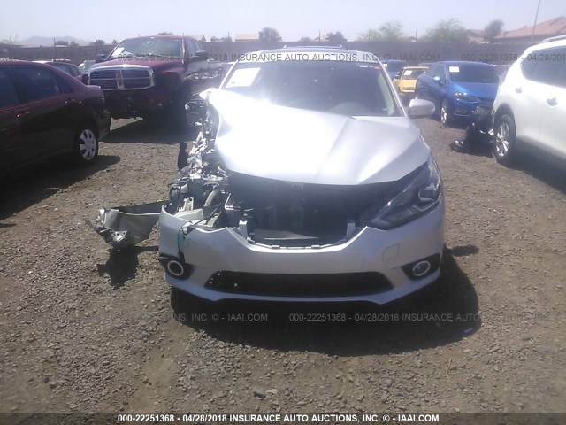 3N1CB7AP8HY226125 - 2017 NISSAN SENTRA SR TURBO/NISMO SILVER photo 6