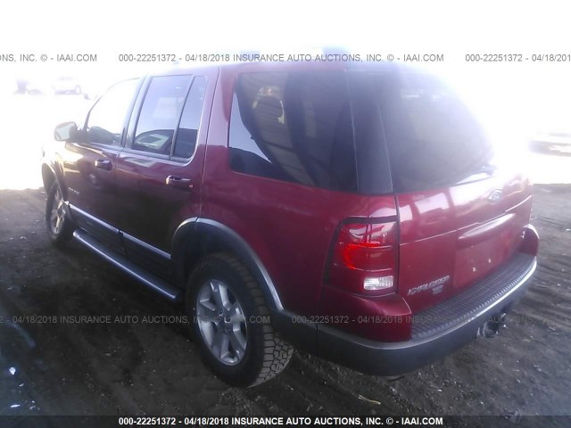 1FMDU63W02UD20676 - 2002 FORD EXPLORER XLT RED photo 3